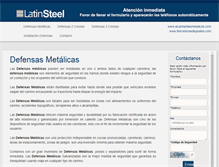 Tablet Screenshot of defensas-metalicas.com